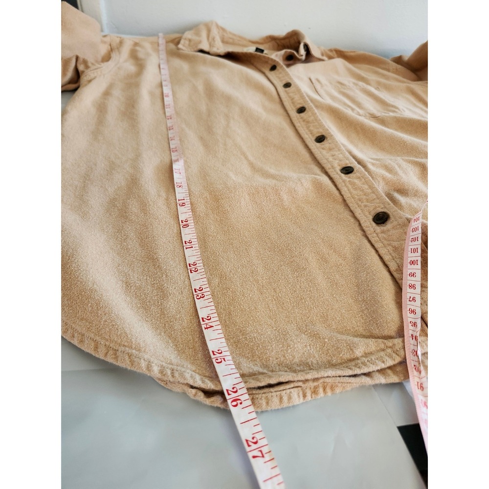 Universal Thread Oversized Button Up ‎  Women's Medium Beige 100% Cotton Shacket - Picture 8 of 8